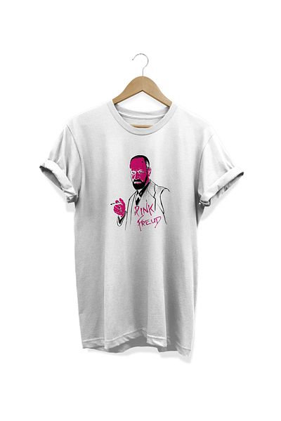 remonz Sigmund ''Pink'' Freud Digital Printed Oversize T-shirt 100% βαμβάκι