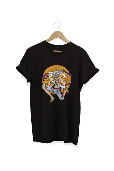 remonz Monkey D Luffy Gear 5 Joyboy One Piece Anime Oversize T-shirt 100% βαμβάκι
