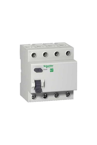 Schneider Electric 4x25 Ampere 30 Ma Residual Current Relay Ez9r63425