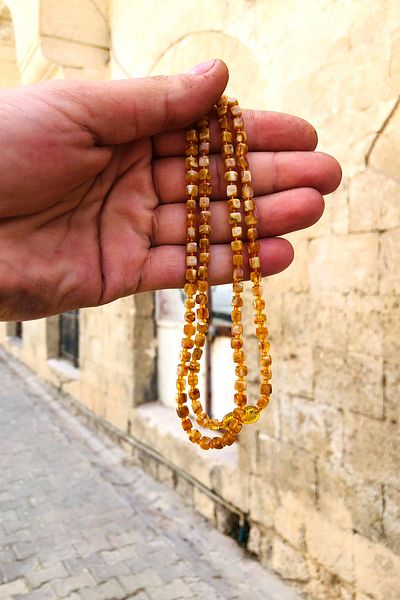 Redstone Store Cube Cut Original Drop Amber Necklace