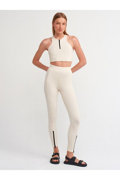 Dilvin Leggings - Beige - Hoher Bund