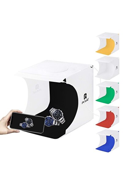 Triline Puluz 2x20 Led Işıklı 6 Fonlu Fotoğraf Çekim Çadırı 20x20 Cm