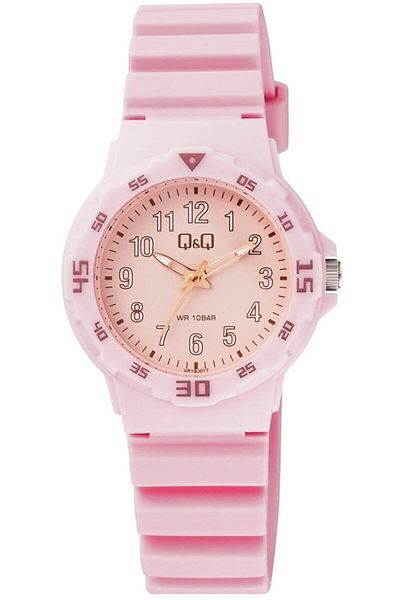 Q&Q 10 Bar Waterproof Unisex Children's Wristwatch with Silicone Cord Vr.19.j.017.y-a