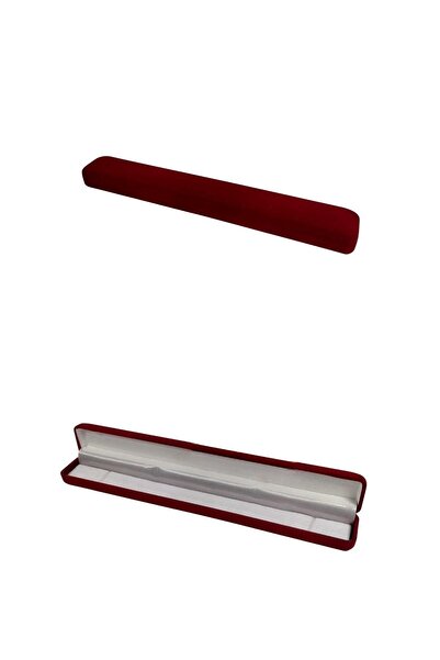 ÖZER KUTU Bileklik Kutusu Kadife Kırmızı