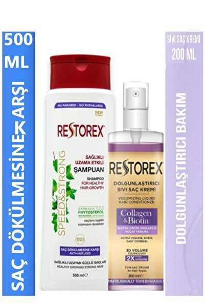 Restorex Saç Dökülmesine Karşı 500 Ml&collagen&biotin Sıvı Saç Kremi 200 Ml