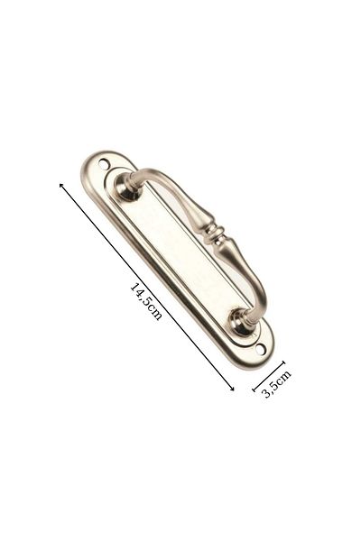 ARON (2 Pieces) Satin Large Curved Pull Pull Handle for Sliding Doors 14,5x3,5cm