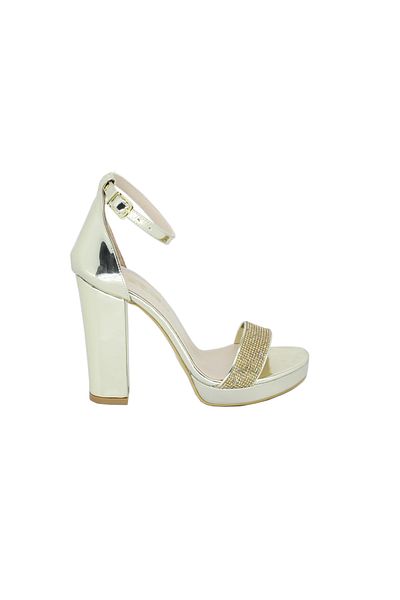 PUNTO 448110 Pantofi de damă cu pietre cu toc gros