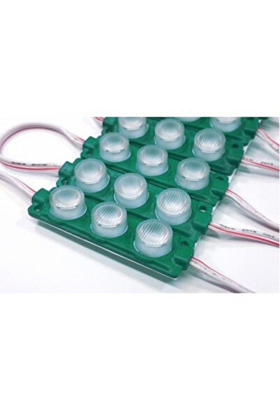 KaraköyOnline 3w 3lü Lensli Modül Led Ip 65 Yeşil 10’lu