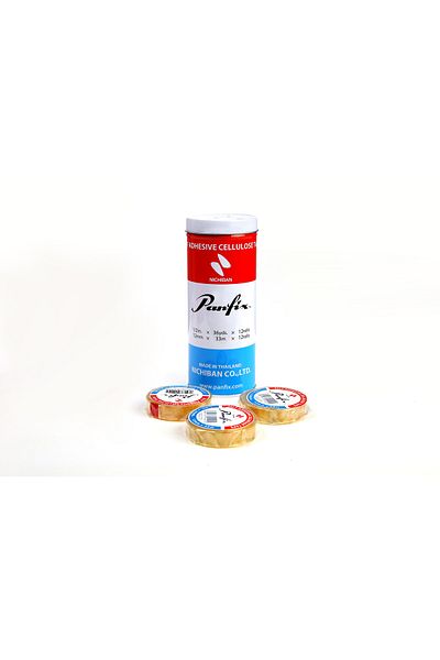 Panfix Cellophane Tape 12 Pieces Tin Box (12 Mm X 33 Meters) 33 Meters X 12 Pieces