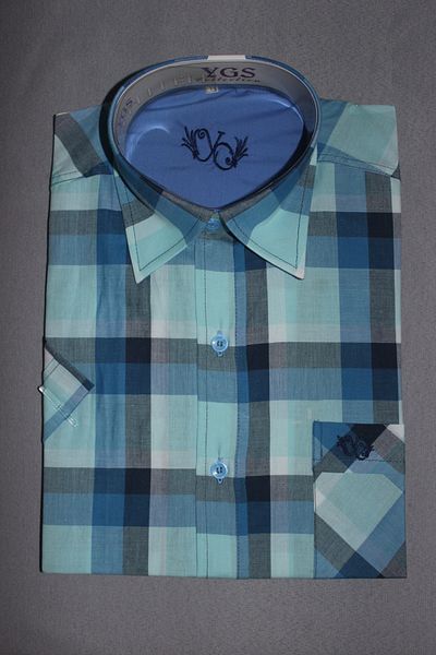 Yörükoğlu Comfortable Fit Pocket Short Sleeve Cotton Classic Men's Shirt