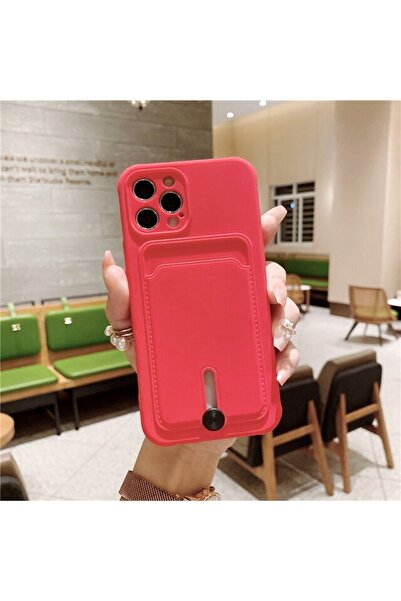Iphone 12 Kart Bölmeli Kamera Korumalı Kapak