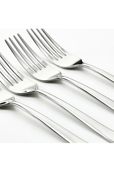 IKEA MARTORP fork set, stainless steel, 19 cm, 4 pcs
