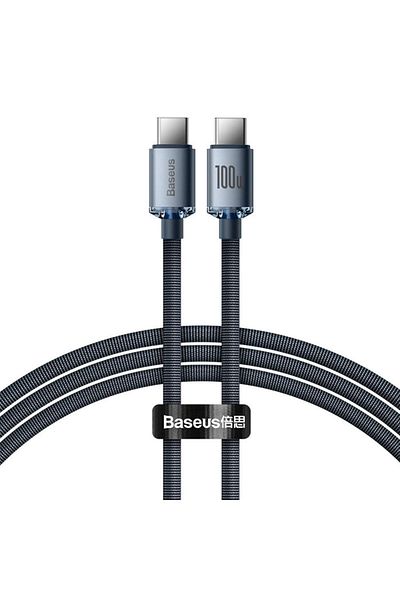 Baseus Crystal Shine 100w Type-c To Type-c Fast Charging Cable 1.2m - Black