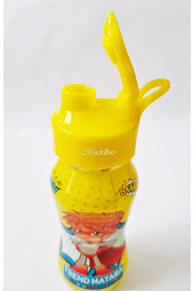 Modellino Licensed Trend Yellow Lid Baaam 350cc Transparent Water Bottle