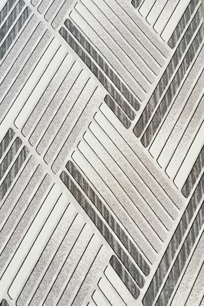 ALgorand Home Gray Modern Non-Slip Washable Based Cutting Roll Runner Cappadocia