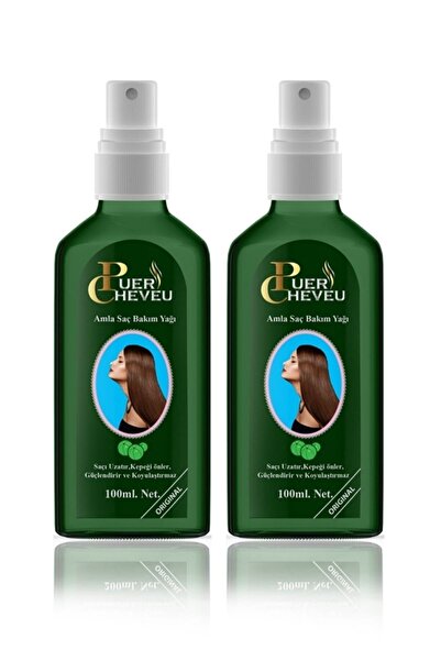 puer cheveu Amla Saç Bakım Yağı 100 ml 2 Adet