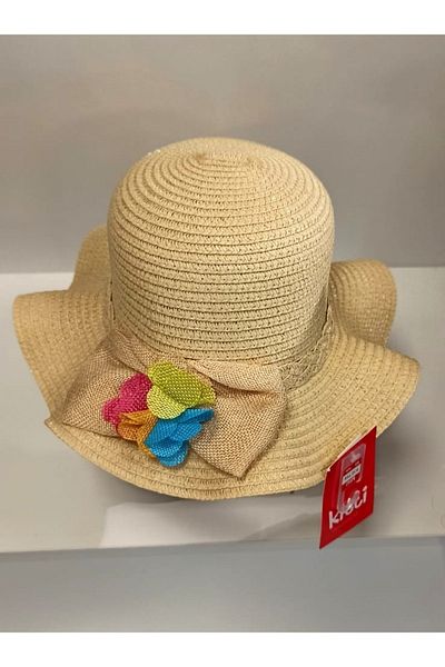 Kitti Arıcı Store New Season Beige Color 6-12 Years Old Children's Straw Hat