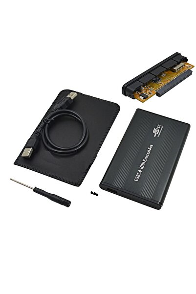 aogo Usb 2.0 Ide 2.5  Uyumlu Harddisk Kutusu + Kılıf Metal Harici Disk Kutusu...