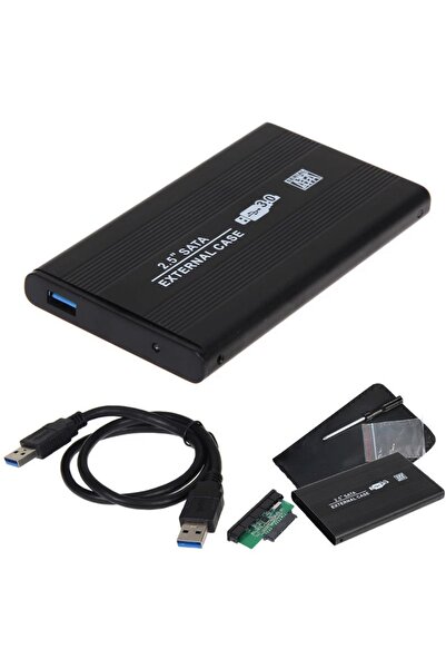 aogo Usb 3.0 Sata 2.5 Harddisk Kutusu + Kılıf Metal Harici Disk Kutusu