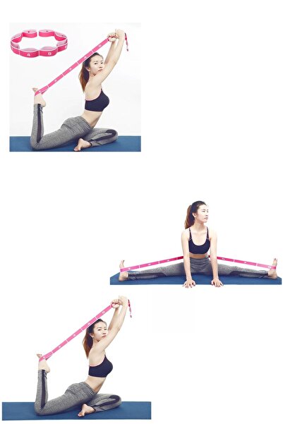 CIWAA Pilates Yoga Jimnastik Egzersiz Esneme Lastiği Direnç Bandı Elastik Band Hafif