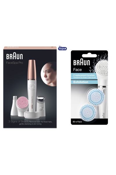 Braun Facespa Pro 912 Yüz Epilatörü + Face Peeling 80-e