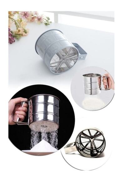 Genel Markalar Elek, Paslanmaz Çelik Un Ve Şeker Eleği - 10,5 cm