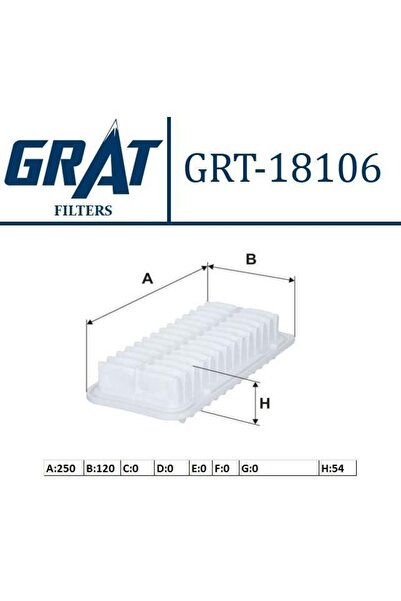 GRAT Air Filter - (Toyota: Yarıs -1.3-1.5- 99-05 -1.33 Vvtı- 08-)
