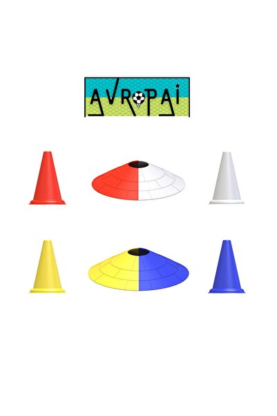 AVROPAİ Antreman Seti Eğitim Seti Idman Seti Spor Seti 17 Cm Huni Ve Çanak Se...