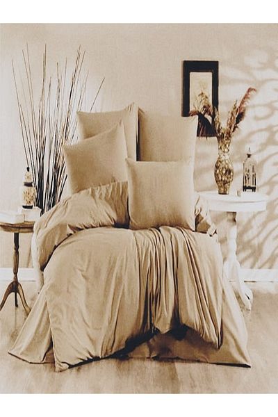 üntaş Life Plain 160x220 Single Cotton Duvet Cover Set