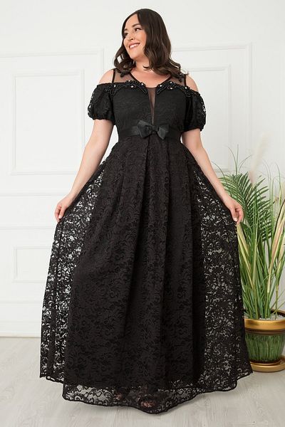 Black evening skirt plus size sales