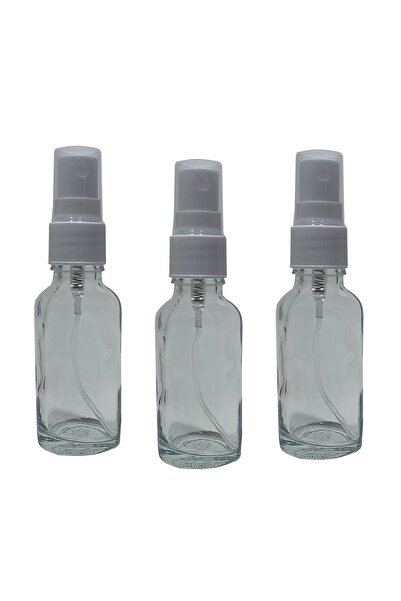 Paradise 3 Adet 30 Ml Boş Cam Parfüm Şişesi Doldurulabilir Spreyli
