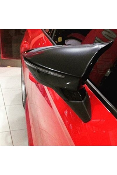 HasAkman Seat Ibiza 5 Batman Yarasa Ayna Kapağı Piano Black 2017 2018 2019 20...