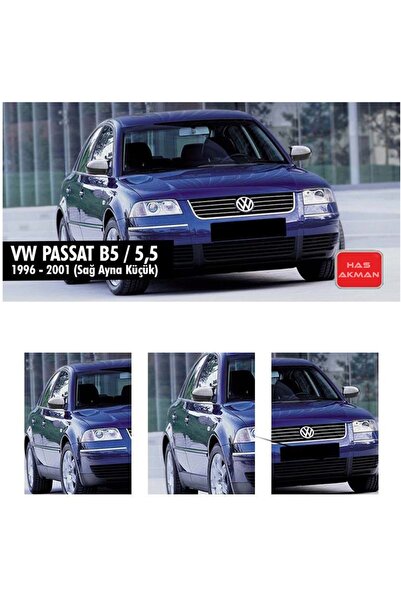 HasAkman Vw Passat B5 - 5,5 Batman Yarasa Ayna Kapağı Piano Black 1996 1997 1...
