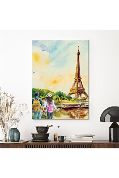 Decovetro Oil Painting on Glass Paris Eiffel