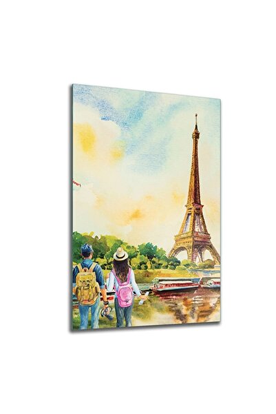 Decovetro Oil Painting on Glass Paris Eiffel