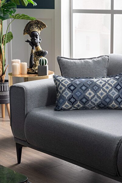 Weltew Home Stil Koltuk Takımı 3+1 (gri - Mavi)