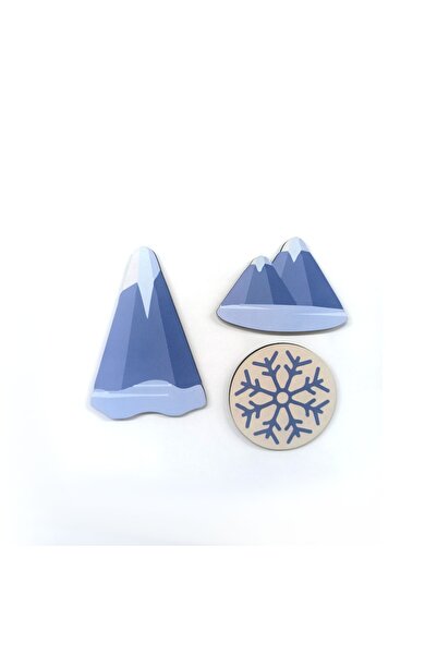 CajuArt Penguin Patterned Children's Room Wall Clock with Swinging Pendulum