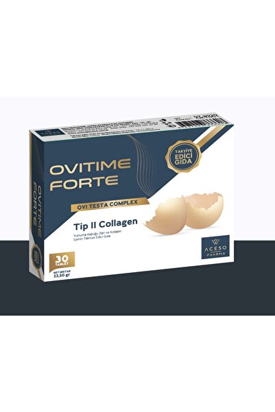 Ovitime Forte Tip 2 Kolajen Yumurta Kabuğu Zarı 30 Tablet