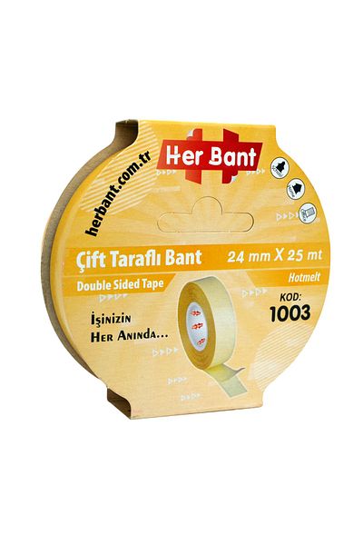 Four Office General Purpose Transparent Holtmelt 24x25 Double Sided Tape