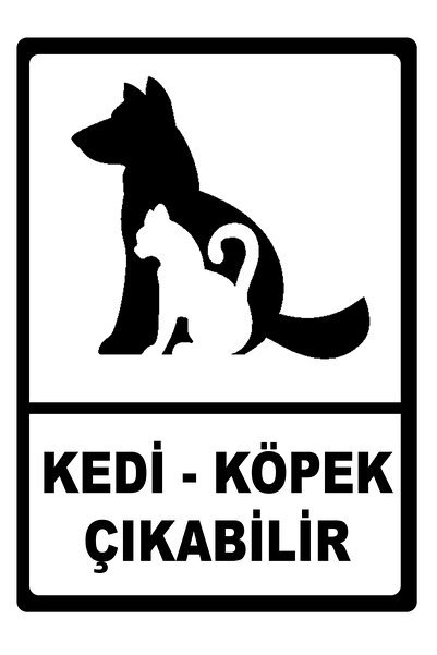 TELLGRAF REKLAM HİZMETLERİ Cat - Dog Removable Board (24x34 Cm 1pc)