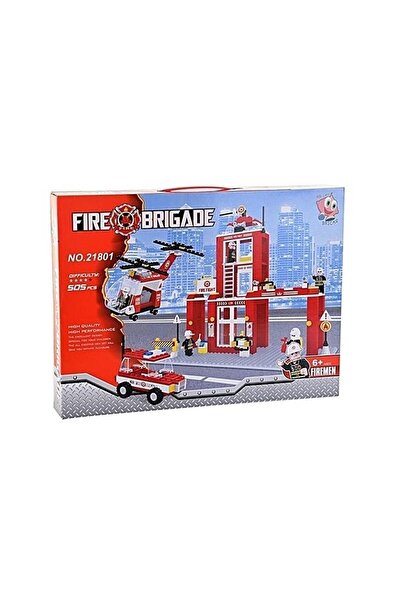 Genel Markalar Asya Ant Bricks 505 Parça Lego Itfaiye Istasyonu Seti 0131-21801