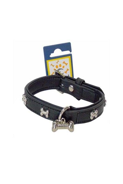 Eastland Leather Neck Collar with Bone Pattern