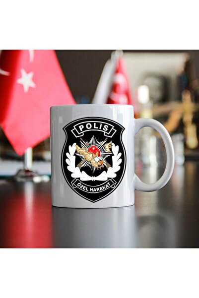 sıradışıhediyem كوب حارس أمن جندي تركي بعلم Jöh Pöh