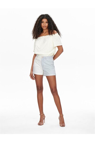 ONLY Onlvega Hw Two T Mom Dnm Σορτς Bj