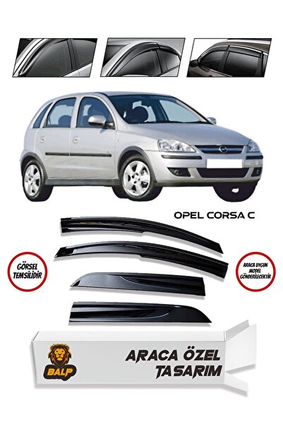 BALP Opel Corsa C Cam Rüzgarlığı 4lü 2001-2007 Arası Uyumlu