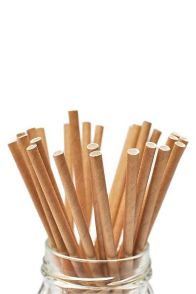 Parti pipeti Kraft 20-Piece Paper Straws