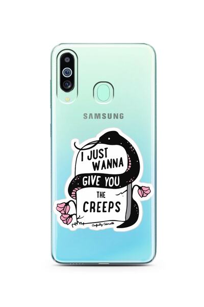 Spoyi Super Transparent Phone Case for Samsung M40 Tombstone Design