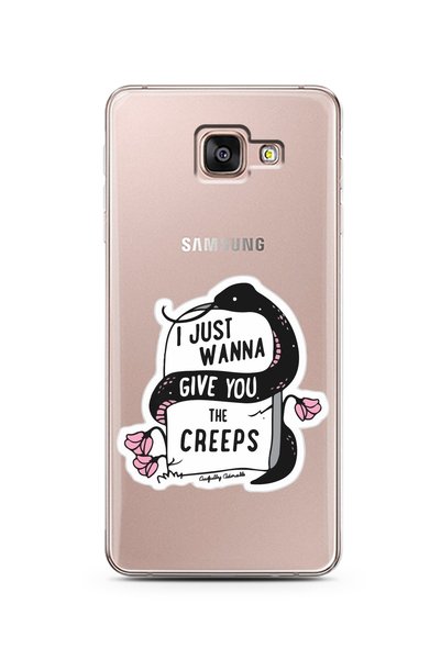 Spoyi Super Transparent Phone Case for Samsung A7 2016 Tombstone Design