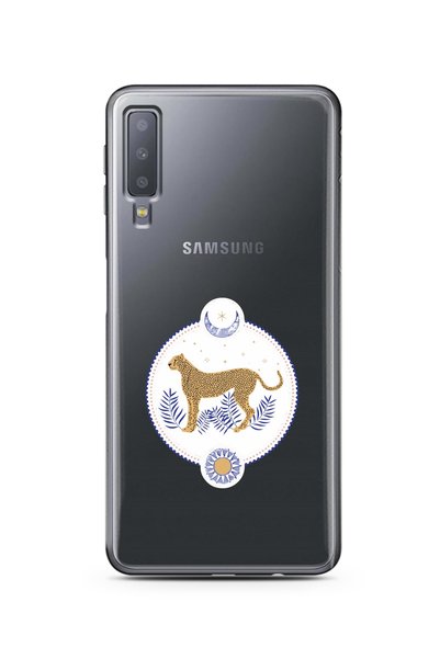 Spoyi Super Transparent Phone Case with Medalion Design for Samsung A7 2018