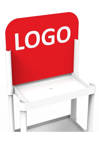 relaxstand Plastic Easy Installation Product Display Injection Stand Large Model 4 Shelves